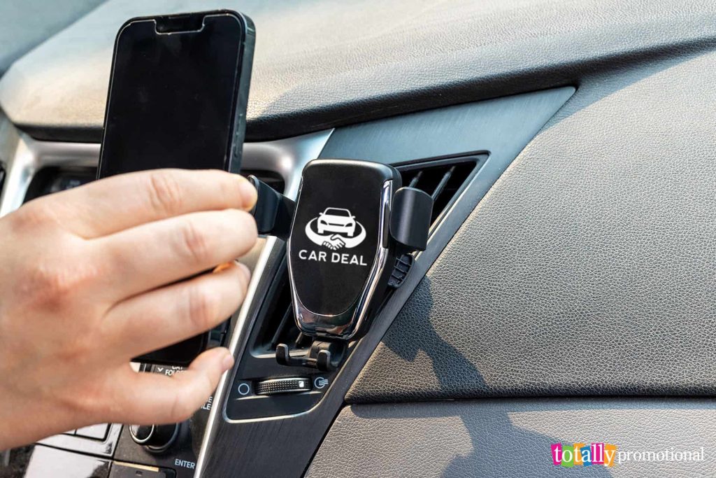 customizable cell phone holder for a car