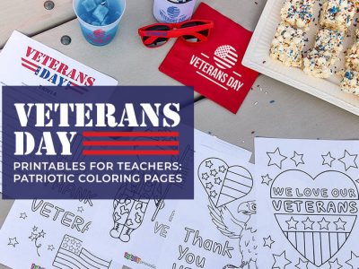 Veterans Day printables for teachers: Patriotic coloring pages