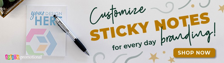 customize sticky notes for every day branding!