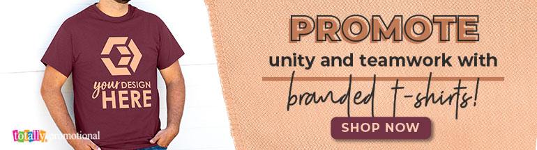 promote unity and teamwork with branded t-shirts
