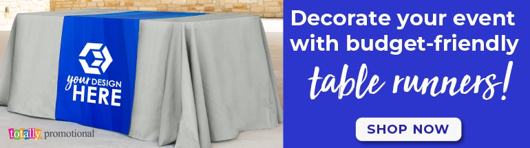 decorate your event with budget-friendly table runners