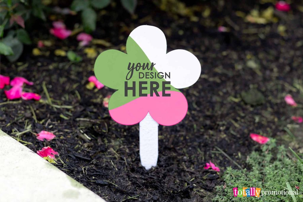 customizable seed packet in garden