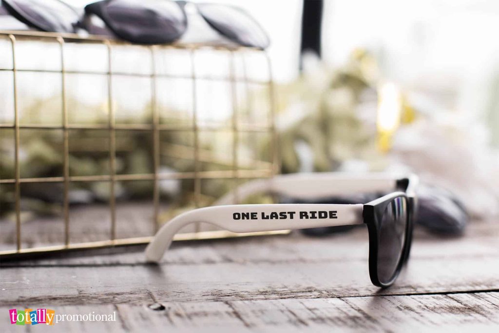 customized sunglasses for a bachelor party