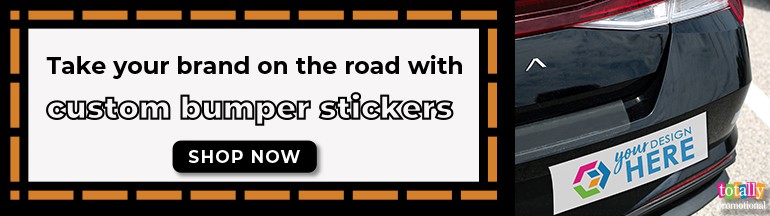take your brand on the road with custom bumper stickers