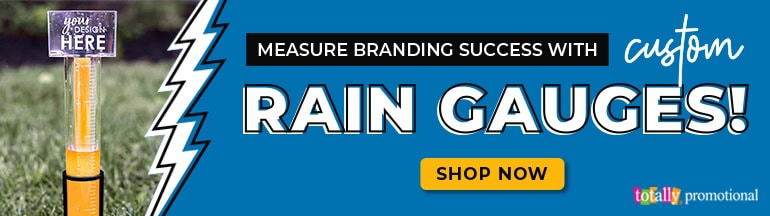 measure branding success with custom rain gauges