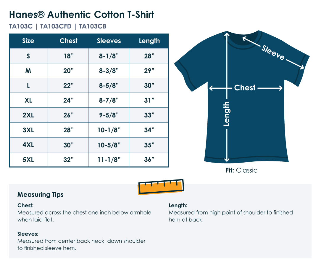 Hanes® Authentic Cotton T-Shirt | Totally Promotional