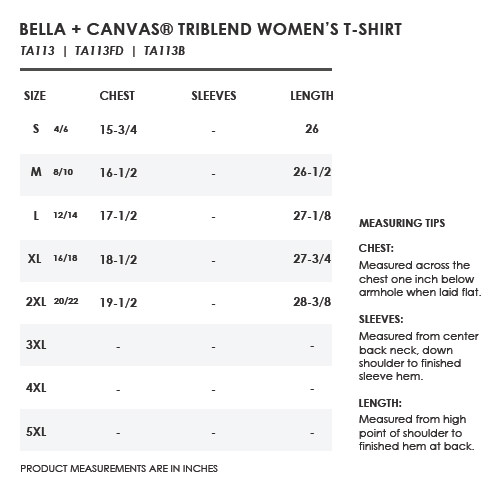 Bella+Canvas® Triblend Women's Tee | Totally Promotional